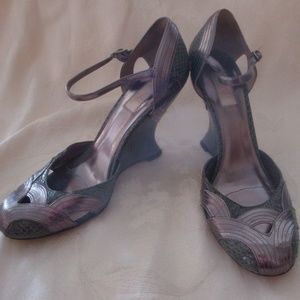 Women's JLO Jennifer Lopez Snake Wedge Shoes